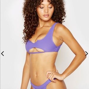 Frankie’s Bikinis Cole Top (Amethyst) NWT